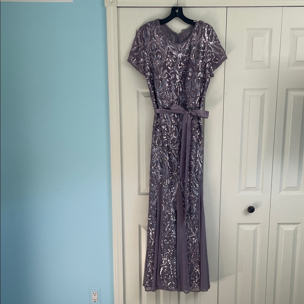 Lavish Lavender Sequin Maxi Dress